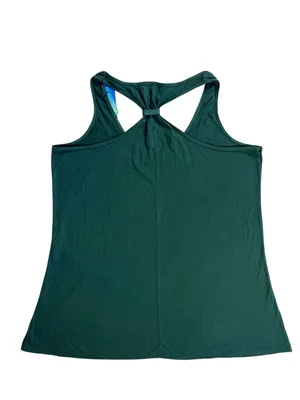 Champion University Of Oregon UO Ducks Green Logo Racerback Tank Top Size Large thumbnail 2