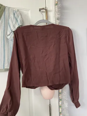 Brown Longsleeve Crop thumbnail 4