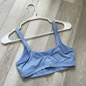 Alo Sports Bra glitter square neck pullover womens Blue (small) sparkly workout thumbnail 2