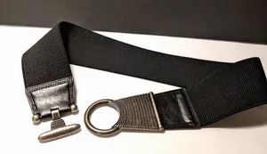 Black and‎ Silver Metal Hardware Women’s Belt thumbnail 1