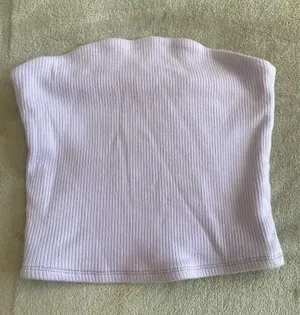 Garage Tube Top Purple Ribbed thumbnail 1