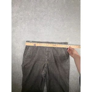 american eagle boot cut corduroy printed pants‎ stretch size 16 brown thumbnail 7