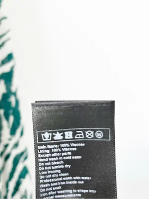 BA&SH Zebra Print Green Cream V-Neck Flowy Boho Mini Dress thumbnail 8