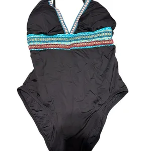 La Blanca Running Stitch One Piece Swimsuit, 8 thumbnail 7