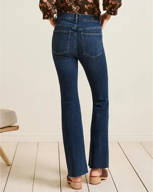 Garnet Hill 28 Bootcut Bleached Tie dye Jeans thumbnail 8