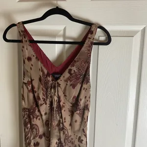 Robbie Bee Silk Paisley Midi Dress Beaded Fairycore Whimsigoth Y2K Size 10 thumbnail 3