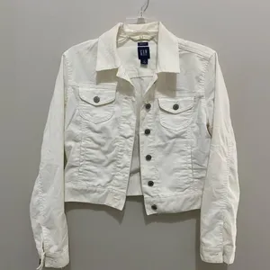 GAP Women's Cream Jean Jacket thumbnail 1