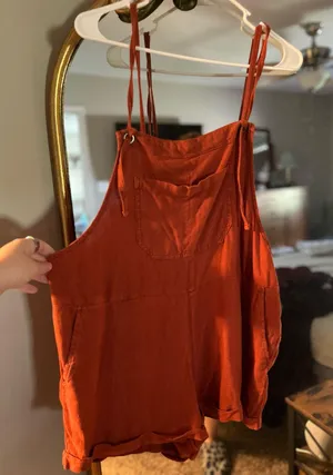 Oversized Romper Orange Size L thumbnail 1