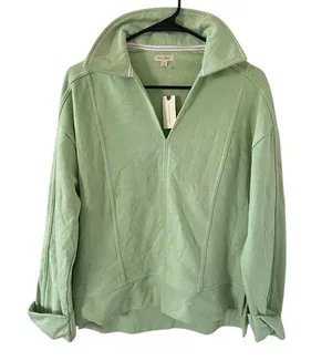 Anthropologie Pilcro NEW Light Green Oversized Pullover thumbnail 1