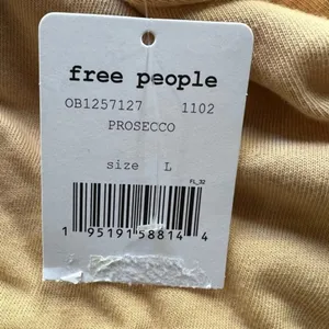 Free People We The‎ Free Baja Striped Long Sleeve T-Shirt in Prosecco Size L NWT thumbnail 6