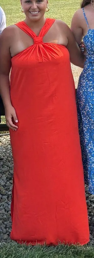 Orange Maxi Dress thumbnail 4