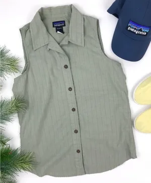 Patagonia sleeveless button down tank‎ thumbnail 1