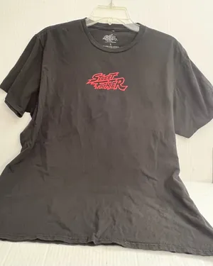 Street Fighter Graphic Black T-Shirt thumbnail 2