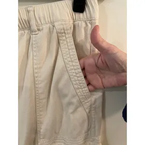 Habitual Women's Cargo Pants M Drawstring Waist Beige Normcore Minimalist thumbnail 4