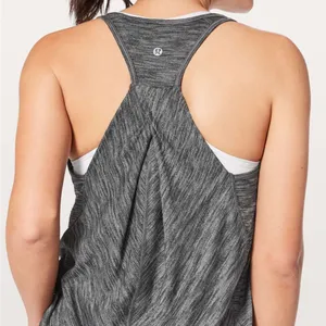 Lululemon Womens Essential Deep Green Heathered Tank Top‎ Lightweight thumbnail 5