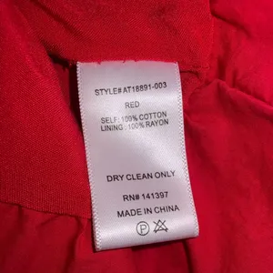 ASTR The Label Red Spaghetti Strap Cropped Peplum Tank Medium thumbnail 7