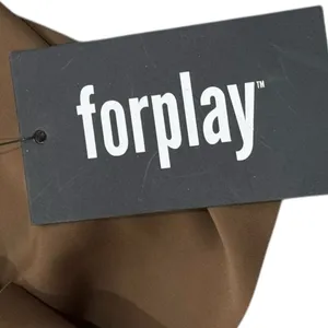 NEW‎ Forplay Brown Cutout Rave Festival Special Occasion Bra Crop Top Size XL thumbnail 6