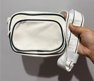 Offline by Aerie - White Blue Canvas‎ Crossbody Bag w/ Strap NWT H thumbnail 1