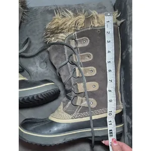 Sorel Joan of Arctic Brown Suede Waterproof Boots | Women’s Size 7 thumbnail 10