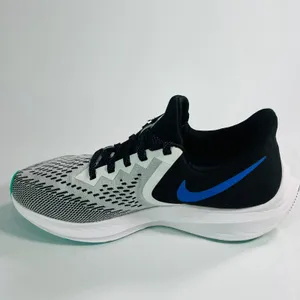 Nike Air Zoom Winflo 6 Black White Oracle Aqua‎ Women 8.5 Running Shoes AQ8228 thumbnail 5