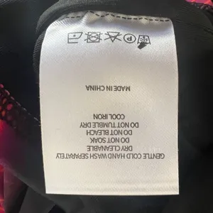 White Fox Strapless Bodycon Mini Dress Small Neon Pink Black Rave thumbnail 6