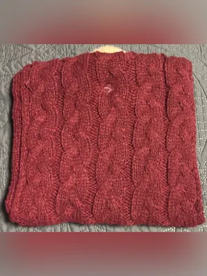 #49 Anne Klein Women’s Knit Hat & Scarf Set In Burgundy One Size thumbnail 2