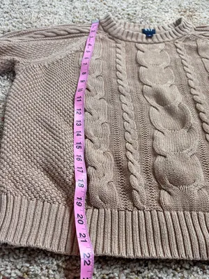 GAP Cable Knit Crewneck Sweater thumbnail 5