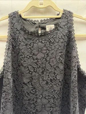 Cabi Display Black Floral Lace Sleeveless Tank Top Style 3605 Medium thumbnail 5