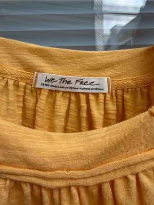 Free People We The Free Poppy Gold Tank Top XS NWT Boho thumbnail 2