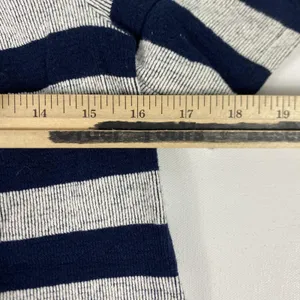 Madewell Shirt Womens Small Blue Off The Shoulder Striped‎ Jersey Knit Cotton thumbnail 6