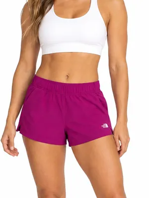 The North Face half dome logo shorts in magenta pink size Large thumbnail 1