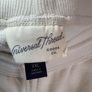 Universal Thread Jogger Sweatpants Cream Drawstring Pickets Cuffed Womens Sz XXL thumbnail 8