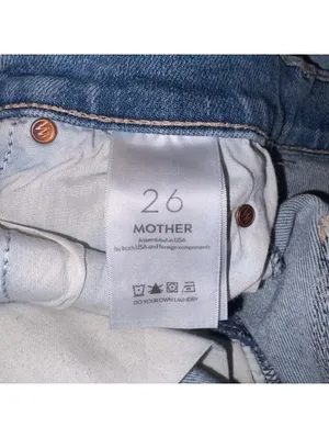 Mother $258 Woman’s 26 The Mid Rise Dazzler Ankle Fray Jeans Size 26 thumbnail 7