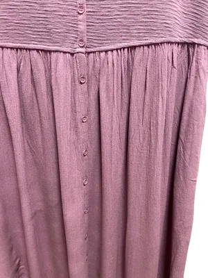 Frye Smocked Top Midi Dress Pink Size L Summer Vacation Coastal Beach Bohemian thumbnail 9