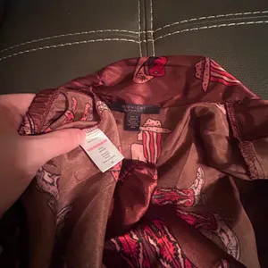 Western pajama top and bottom. Medium. Red thumbnail 7