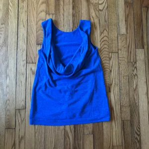 Sabo Skirt EUC Women's Bright Blue Sleeveless Drape Back Sweater Size XS thumbnail 8