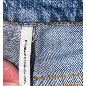 Rag & Bone Rosa Mid Rise Boyfriend Jeans Women's 25 Button fly Destroyed Luxury thumbnail 9