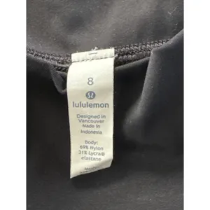 Lululemon Black High Rise Macrame Lattice Leggings Size‎ 8 Yoga Workout Pants thumbnail 9