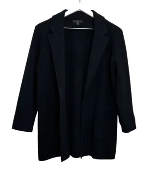 J. Crew Black Sophie Open-Front Sweater-Blaze Size Small thumbnail 1