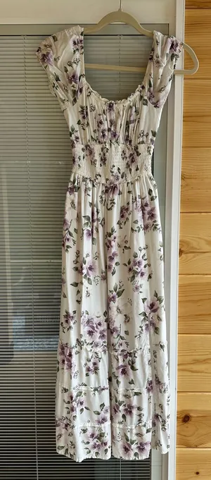 Hollister Floral Dress White thumbnail 1