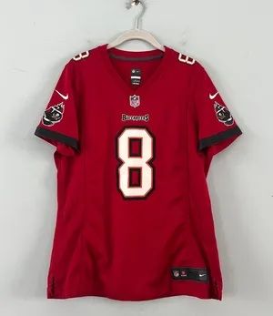 Nike Tampa Bay Buccaneers Mike Glennon On Field Womens Red NFL Football Jersey thumbnail 1