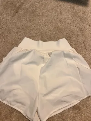 White Workout Shorts thumbnail 2