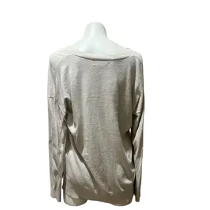 Banana Republic Women's V-Neck Pullover Sweater Beige Standard Size L thumbnail 5