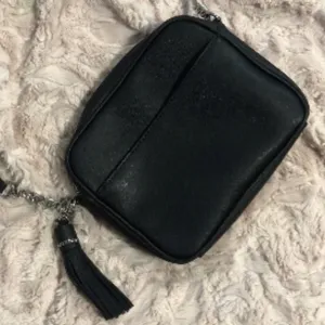 Karl Lagerfeld Black Crossbody with Silver Hardware thumbnail 6
