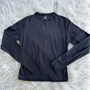Skims Fits Everybody Long Sleeve T-Shirt Onyx Size Large thumbnail 2