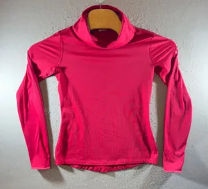 1406 | Nike Pro Dri-FIT‎ Cowl Neck Athletic Training Top Pink Womens Medium thumbnail 1