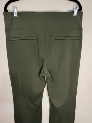 Athleta Delancey Straight Leg High Rise Tall‎ Aspen Green Pull-On Athletic Pants thumbnail 6