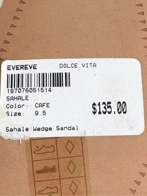 Like New Dolce Vita Sahale Wedge Sandals Size 9.5 Retail $135.00 thumbnail 8