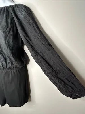 Free People Real Resort Romper in Black Size M thumbnail 7
