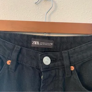 Zara High Waist Straight Leg Jeans thumbnail 6